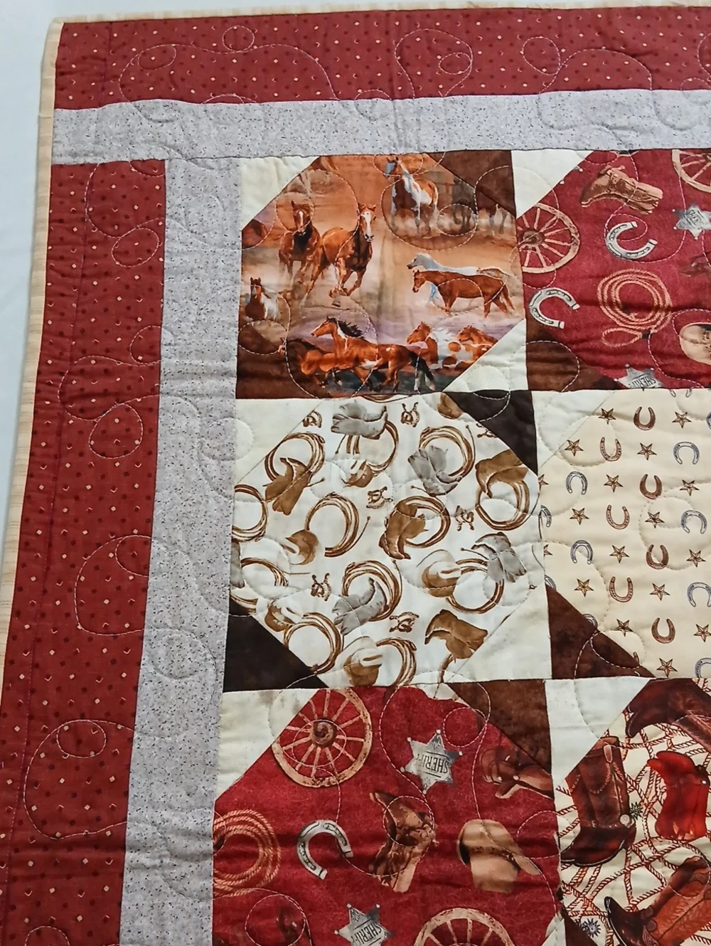Handmade Horse Quilt